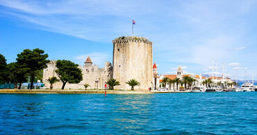 A castle in the old city of Trogir, Croatia