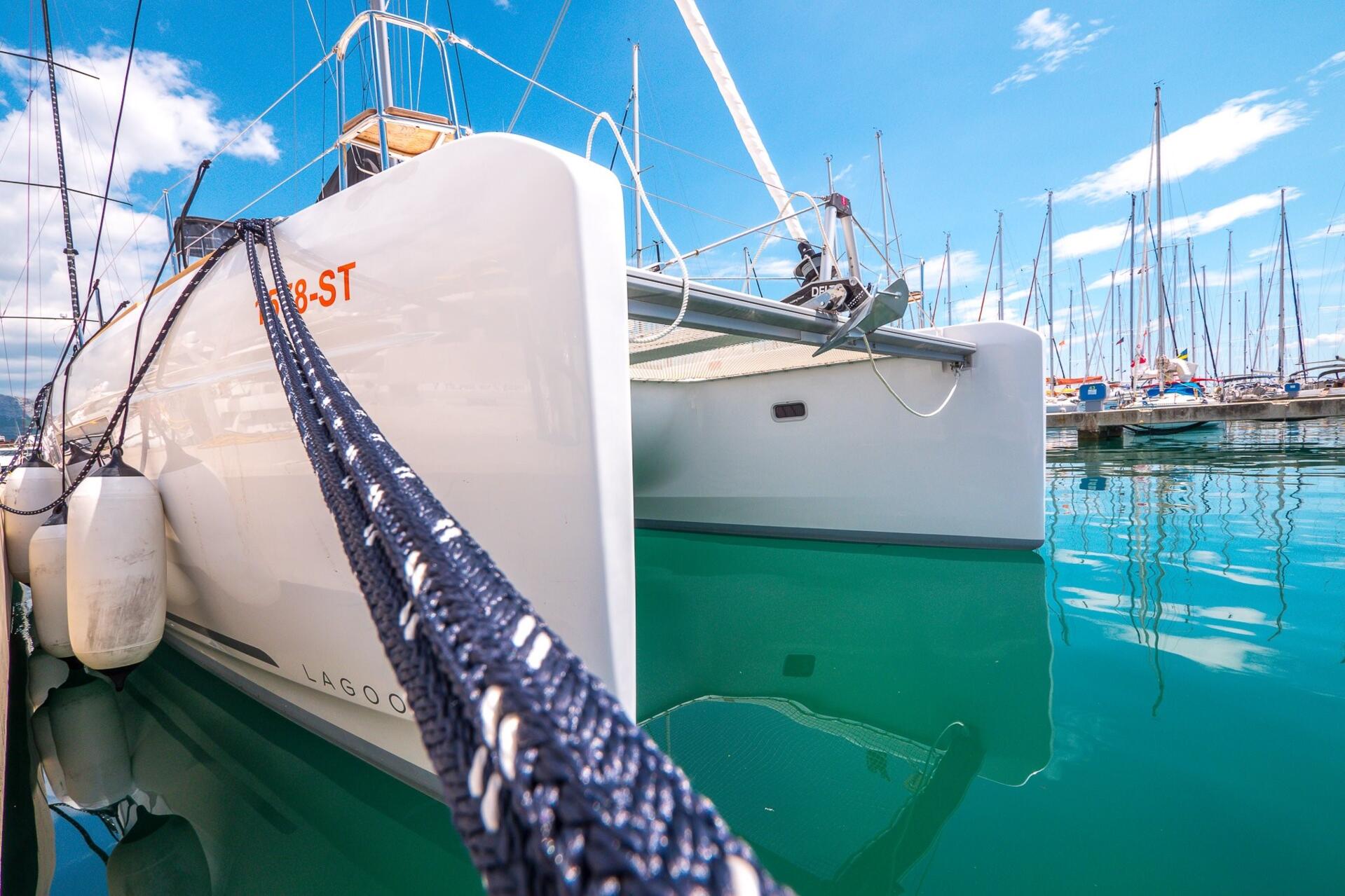 Catamaran Lagoon 40 available for charter on Wednesday from Split, Croatia