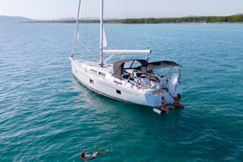 Sailboat Hanse 508 available for charter from Seget Donji, Croatia